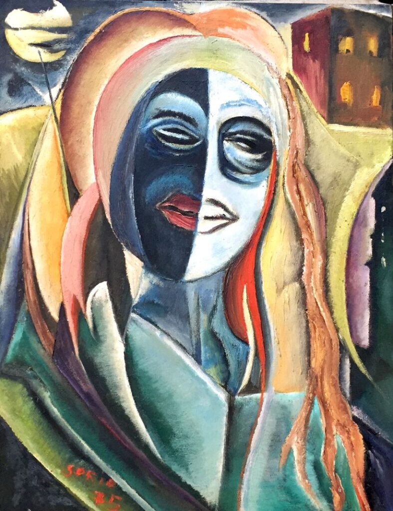 1975 - Amalia, l'amica - Olio su tela, 40x52 cm