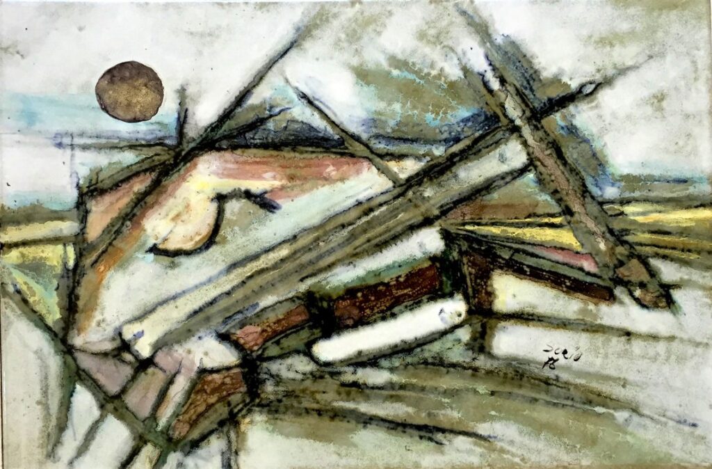 1978 - Alla musica, allo spazio e al tempo. Violino - 30x45 cm