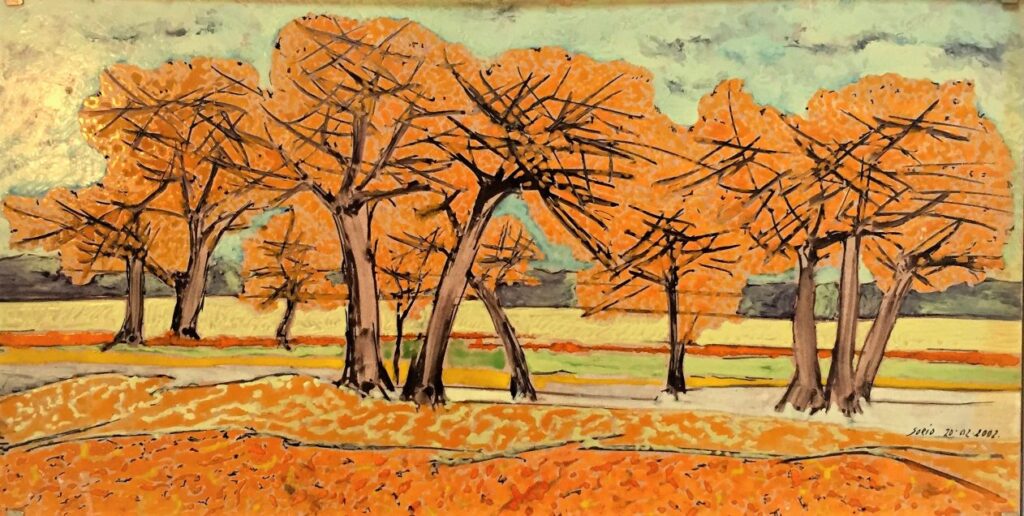 2002 - Alberi d'autunno - 59x30 cm