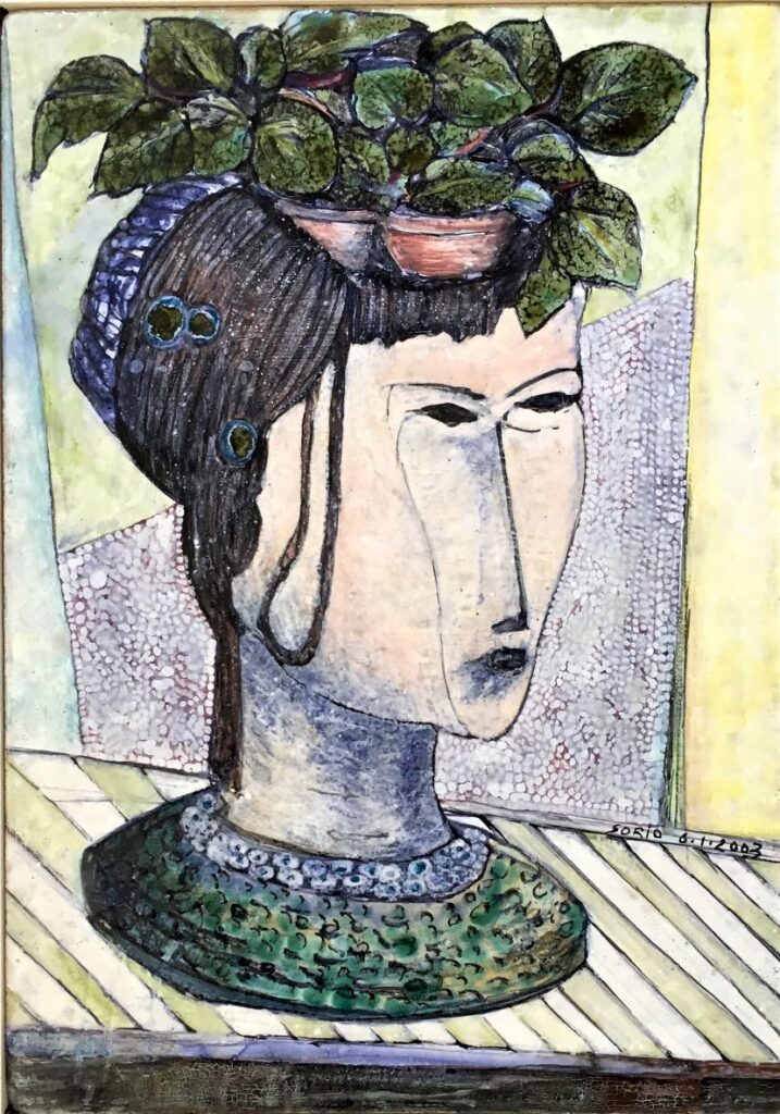 2003 - Portafiori per Adriana - 37x53 cm