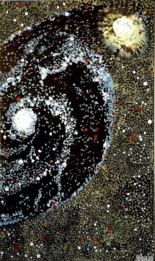 2009 - Via Lactea. Galassia a spirale M51. Vortice - 20x33 cm