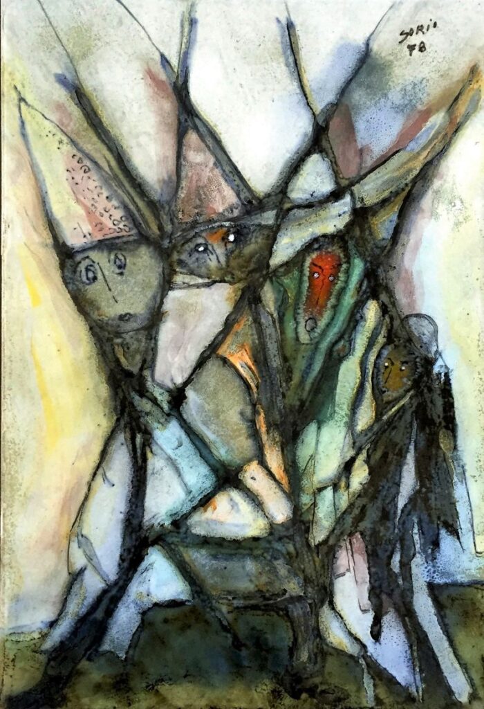 1978 - Dalla Cuccagna dei Morosini ecco venire in scena Nane, Checco, El Forse e Busia dei Sognatori - 20x30 cm