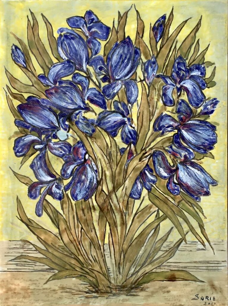 2011 - Iris. I fiori per Chiara e Gabriele. Omaggio a Van Gogh - 33x45 cm