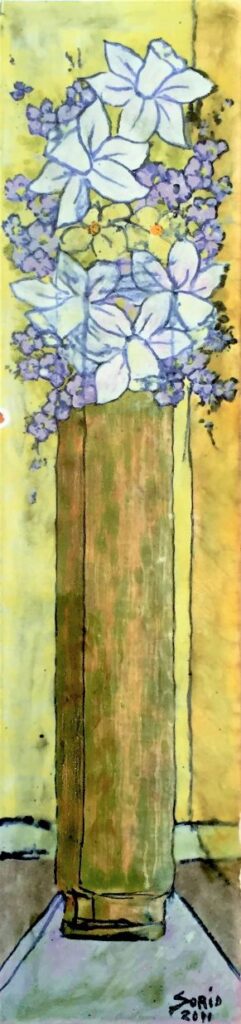 2011 - Narcisi e lunaria - 10x43 cm